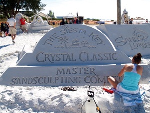 Siesta Key master sand sculpting banner