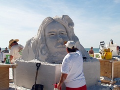 Siesta Key master sand sculpting competition on Siesta Key Beach