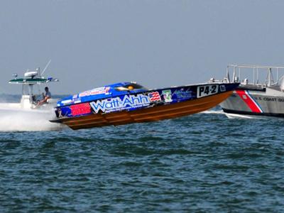 National Guard/Watt-Ahh Race Boat