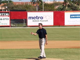 Orioles legend Jim Palmer on the mound at Ed Smith Stadium Sarasota Florida