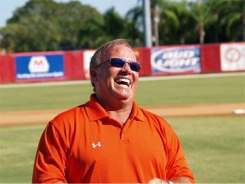 Orioles Manager Dave Trembley at Ed Smith Stadium Sarasota Florida