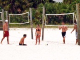 Beach volleyball on Siesta Key Florida