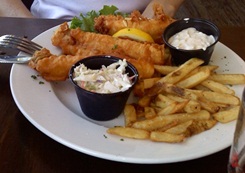 Fish & Chips at the Boatyard Waterfront Grill