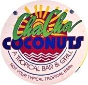 Cha Cha Coconuts sign on St Armands Circle