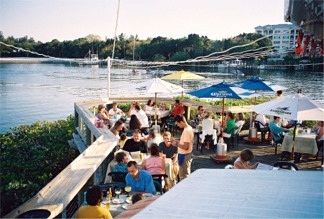 Boatyard Waterfront Grill Good Food And A Great Water View The Deck At Boatyard Restaurant Sarasota Florida