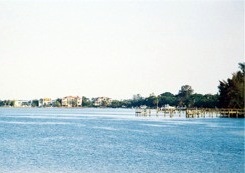 Water view from the Boatyard Restaurant deck Sarasota Florida