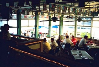Boatyard Waterfront Grill Good Food And A Great Water View Indoor Dining At The Boatyard Waterfront Bar Grill On Water In Sarasota