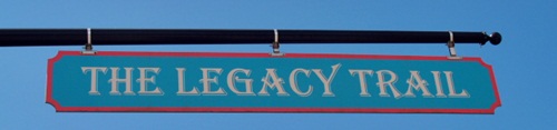 Legacy Trail sign in Sarasota Florida