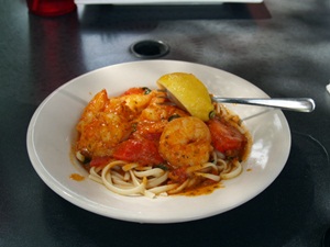 Shrimp Scampi at Mar Vista Restaurant and Bar Longboat Key Florida Dining