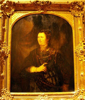 Rembrandt's "Portrait of a Woman" at the Ringling Art Museum in Sarasota, FL.