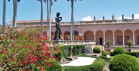 A bronze copy of David in the courtyard at the Ringling Art Muesum, Sarasota.