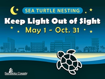Sea turtle nesting season - lights out