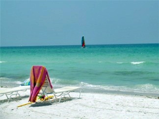 Looking out at the Gulf from Siesta  Key Beach Sarasota