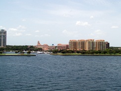 a view of downtown from the pier st pete florida