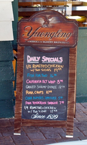 Daily Specials at Turtle Beach Grill