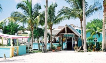 Outside at the Casey Key Fish House on Casey Key, Florida
