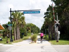 Biking on the Legacy Trail in Sarasota Florida
